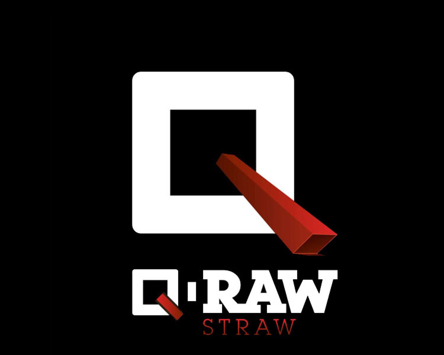 q raw лого дизайн пластмасови издели сламки